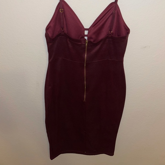 Haute Monde Maroon Tank Midi Dress size large - Picture 8 of 9